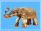 Brass Elephant Engraved