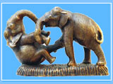 Brass Elephant Playing